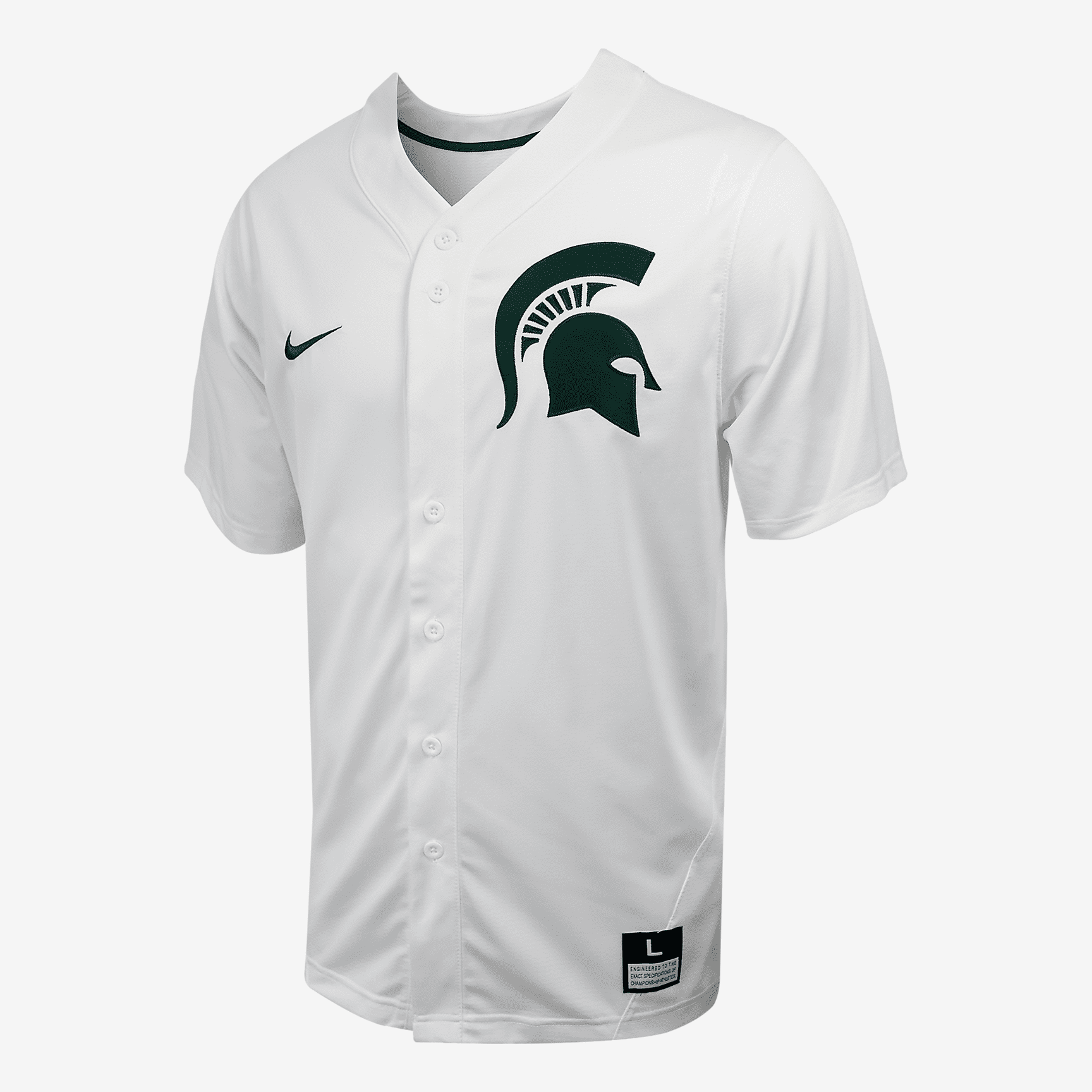 Michigan State Men's Nike College Full-Button Baseball Jersey - White –  Winning Sports Gear